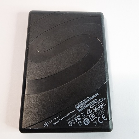 Seagate SRD00F1 Backup Plus Portable 2 TB Hard Drive w/ USB Cable Tested & Works - Picture 5 of 5